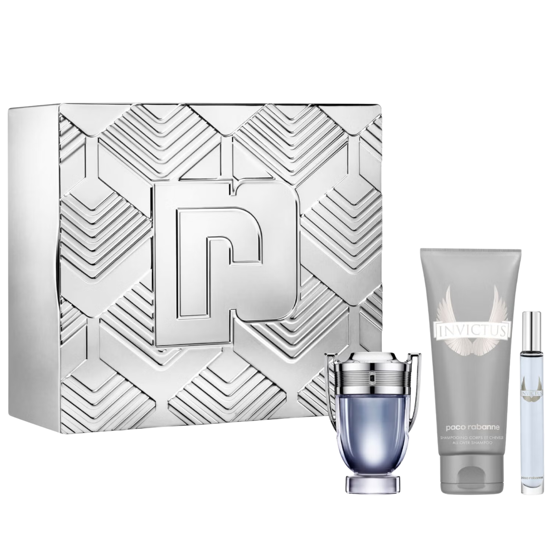 Rabanne Invictus EDT for Men 3 Pcs Gift Set available at The Perfume Savor