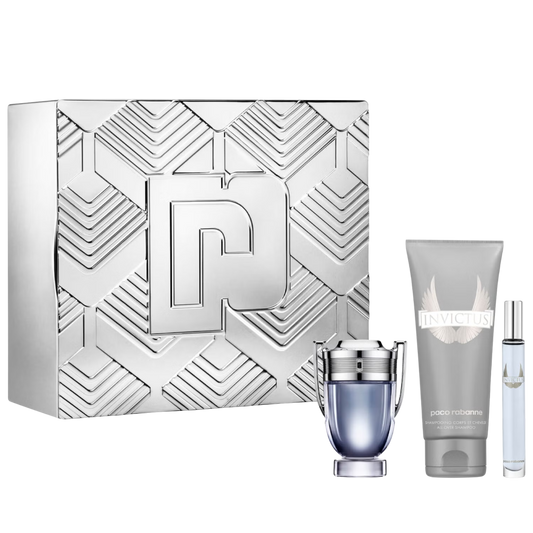 Rabanne Invictus EDT for Men 3 Pcs Gift Set available at The Perfume Savor