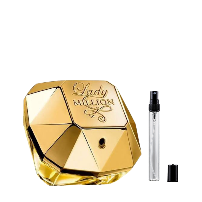 Paco Rabanne Lady Million Eau de Parfum decant bottles available at The Perfume Savor