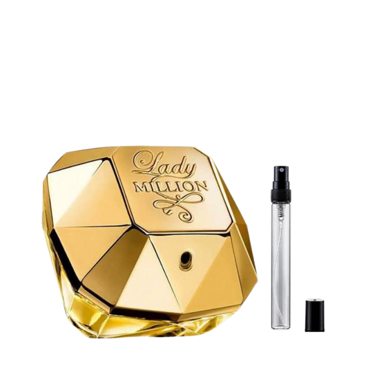 Paco Rabanne Lady Million Eau de Parfum decant bottles available at The Perfume Savor