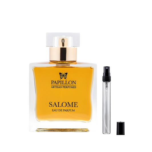 Papillon Artisan Perfumes Salome Eau de Parfum decant bottles available at The Perfume Savor