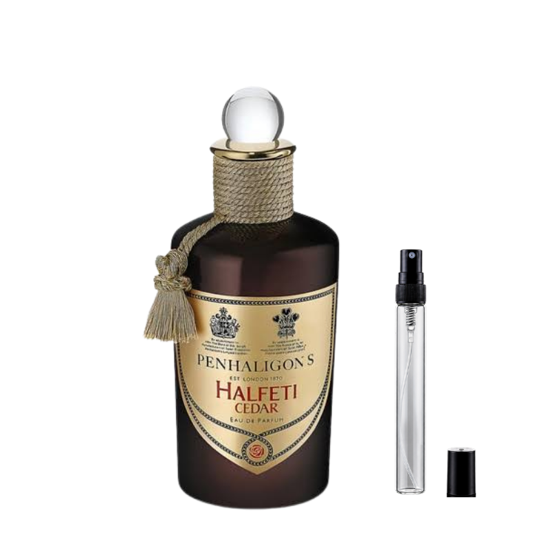 Penhaligon's Halfeti Cedar Eau de Parfum sample decants available at The Perfume Savor