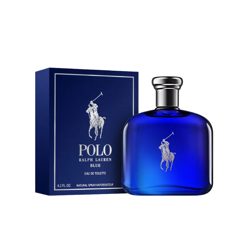 Polo Ralph Lauren Blue Eau de Toilette 125ml bottle for men available at The Perfume Savor