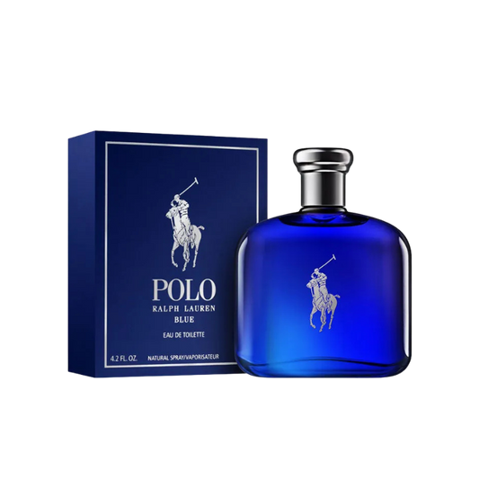 Polo Ralph Lauren Blue Eau de Toilette 125ml bottle for men available at The Perfume Savor