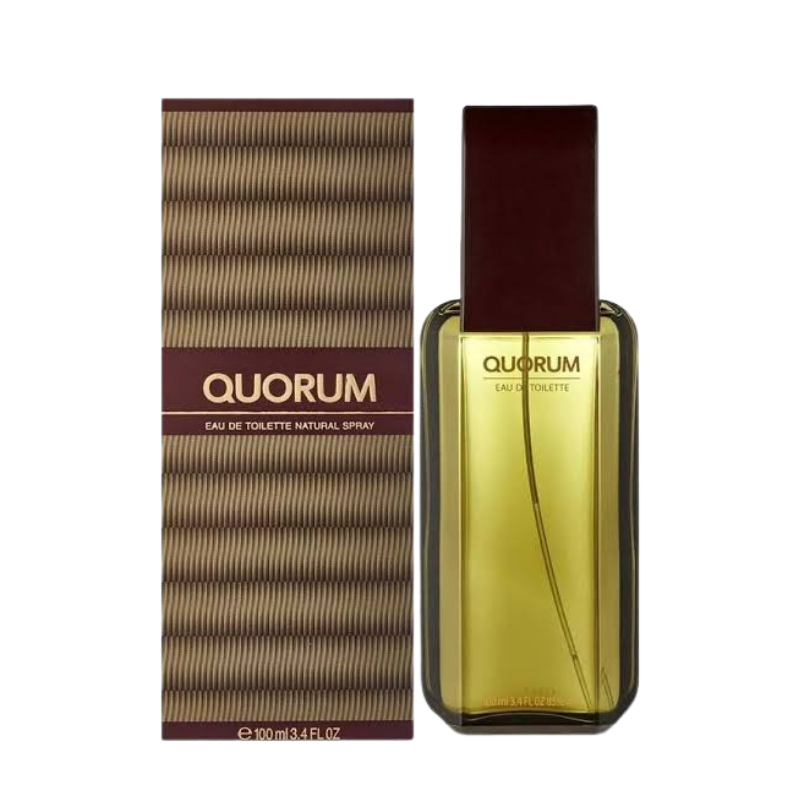 Quorum Antonio Puig Eau de Toilette 100ml bottle for men available at The Perfume Savor