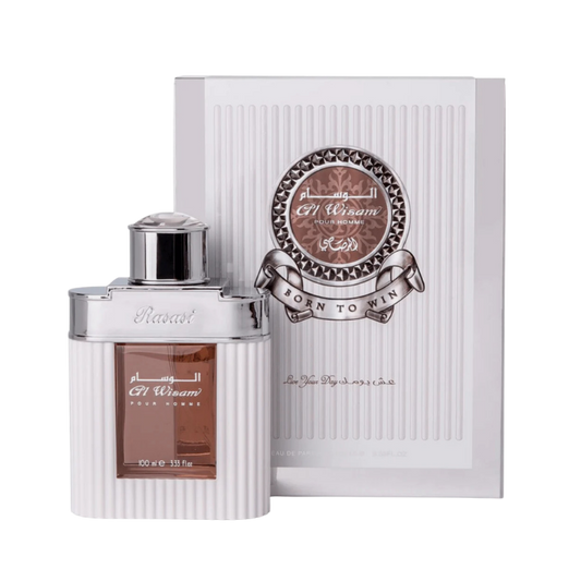 Rasasi Al Wisam Day Eau de Toilette 100ml for Men bottle available at The Perfume Savor
