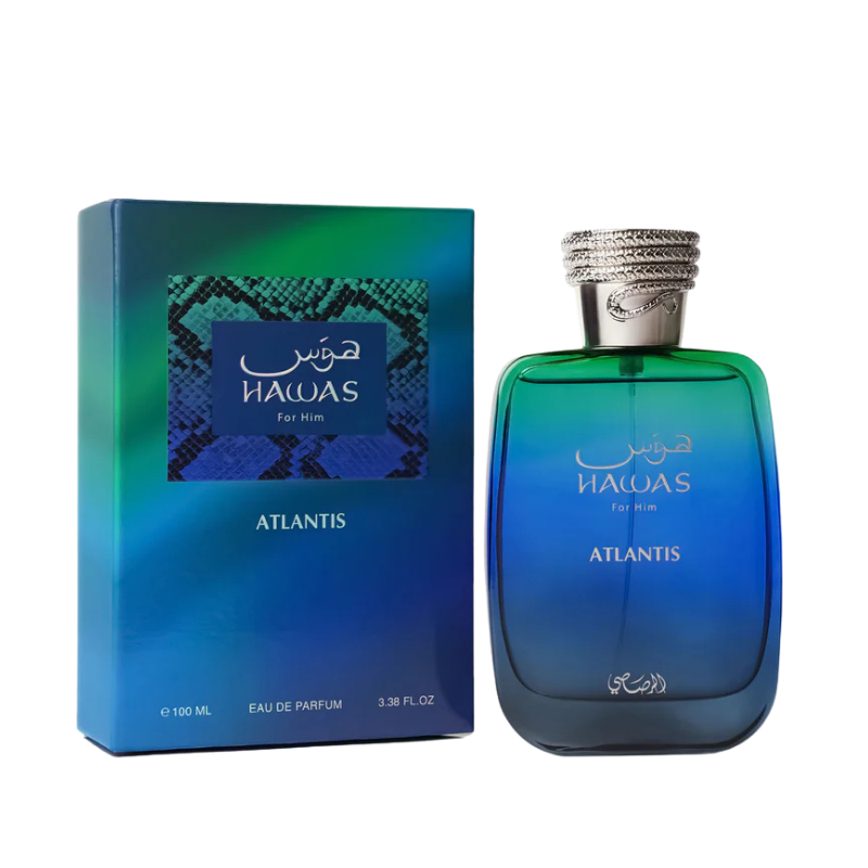 Rasasi Hawas Atlantis Eau de Parfum 100ml full bottle available at The Perfume Savor