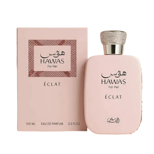 Rasasi Hawas For Her Eclat Eau de Parfum 100ml bottle available at The Perfume Savor