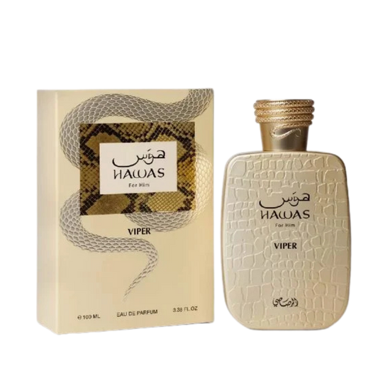 Rasasi Hawas Viper Eau de Parfum for Him 100ml bottle available at The Perfume Savor