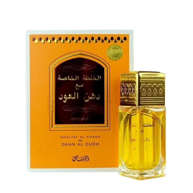 Rasasi Khaltat Al Khasa Eau de Parfum 50ml bottle available at The Perfume Savor