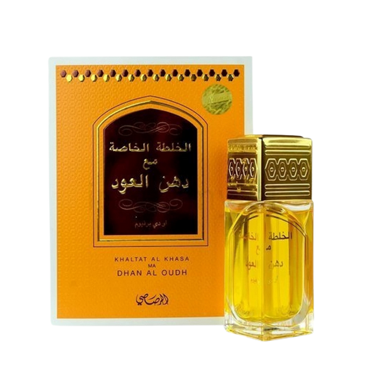 Rasasi Khaltat Al Khasa Eau de Parfum 50ml bottle available at The Perfume Savor