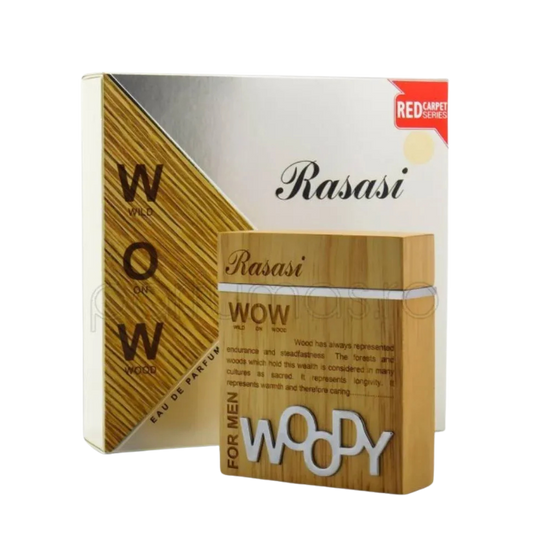 Rasasi Woody Eau de Parfum 100ml for Men bottle available at The Perfume Savor