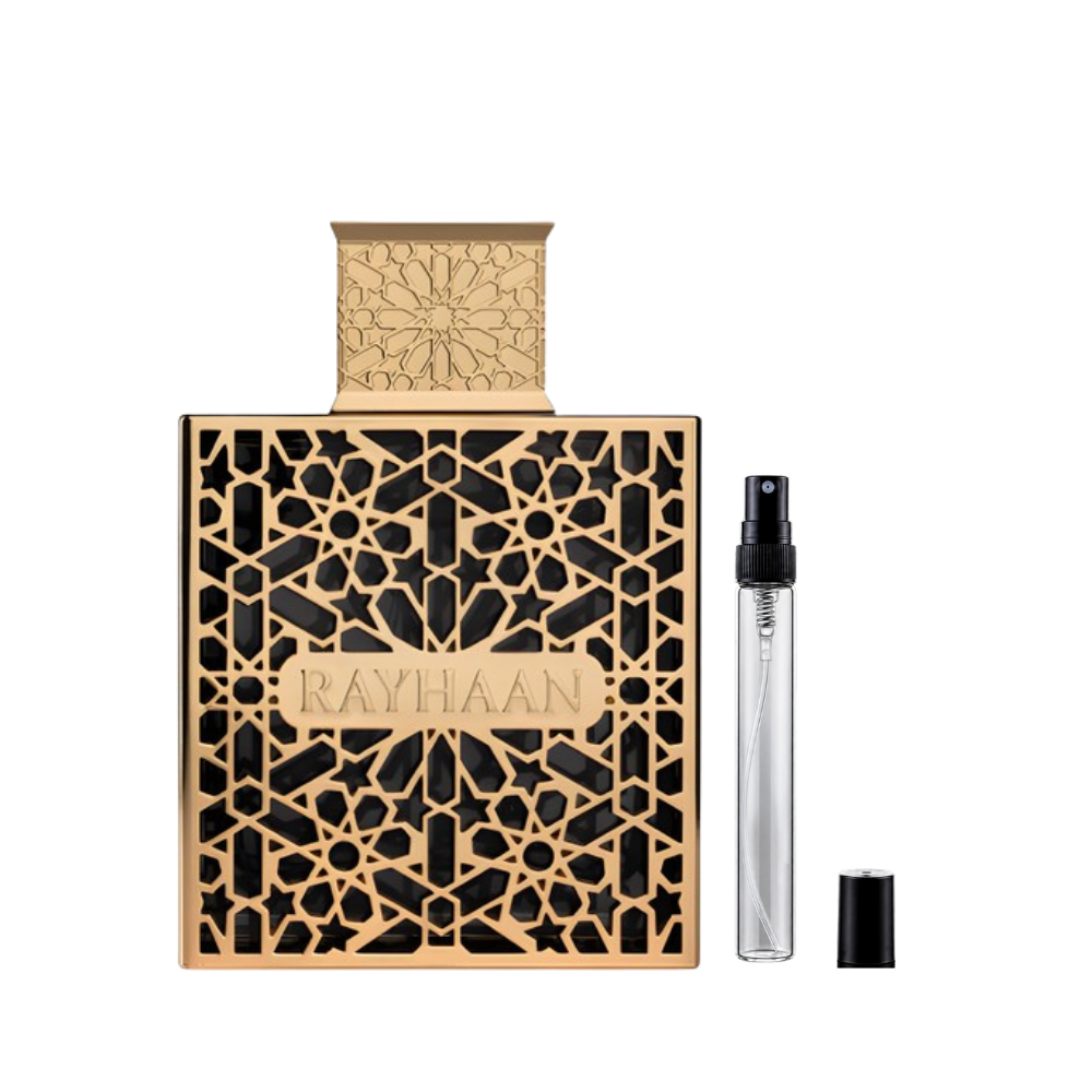Rayhaan Elixir Eau de Parfum decant bottles available at The Perfume Savor
