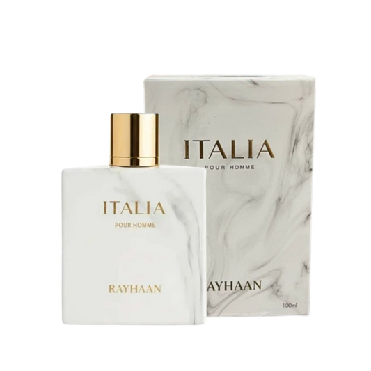 Rayhaan Italia Eau de Parfum 100ml full bottle available at The Perfume Savor