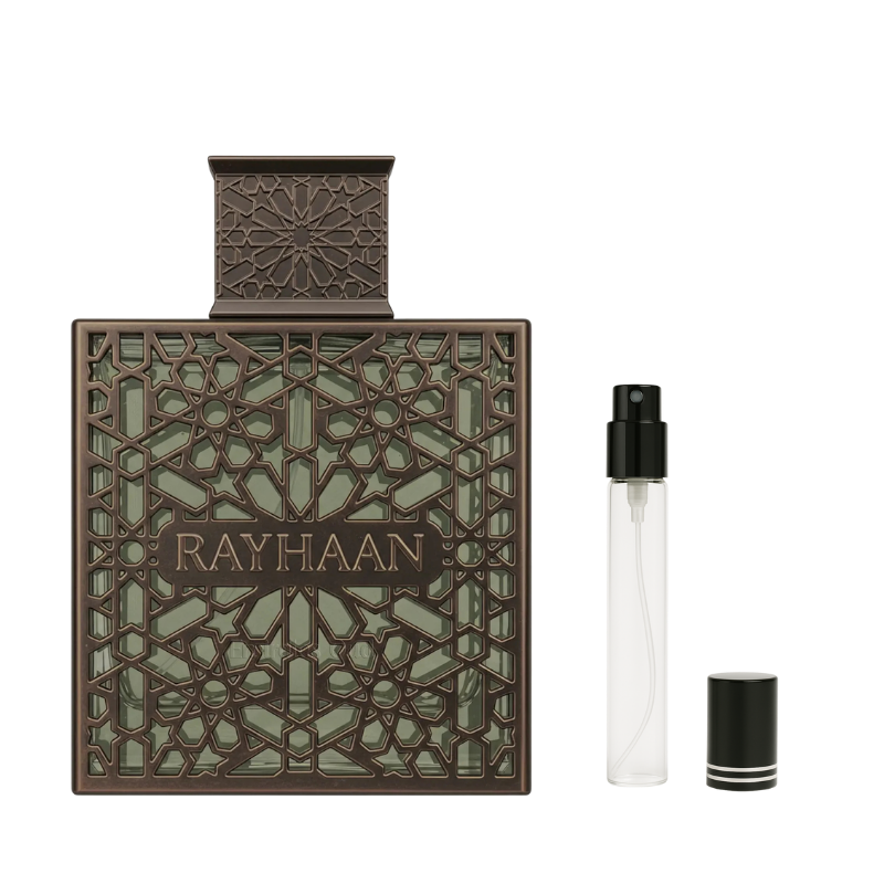 Rayhaan Terra EDP for Men decant sample bottle available at The Perfume Savor