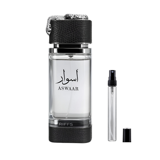 Riiffs Perfumes Aswaar Extrait de Parfum decant bottles available at The Perfume Savor