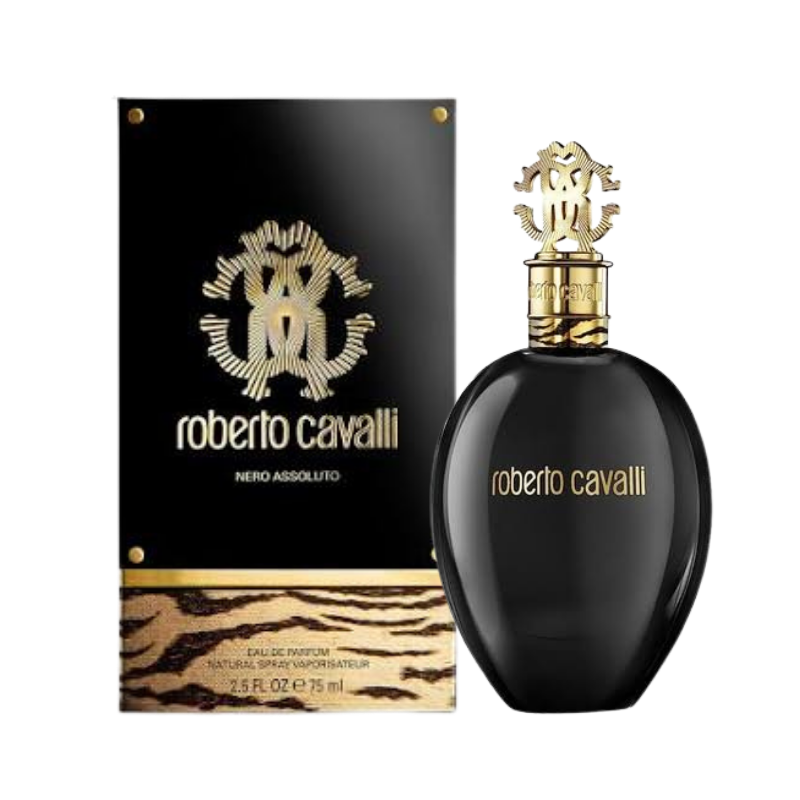 Roberto Cavalli Nero Assoluto Eau de Parfum for Women 75ml bottle available at The Perfume Savor