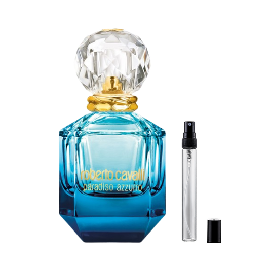 Roberto Cavalli Paradiso Azzurro Eau de Parfum Decants available at The Perfume Savor