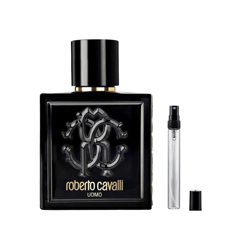 Roberto Cavalli Uomo Eau de Parfum sample decants available at The Perfume Savor