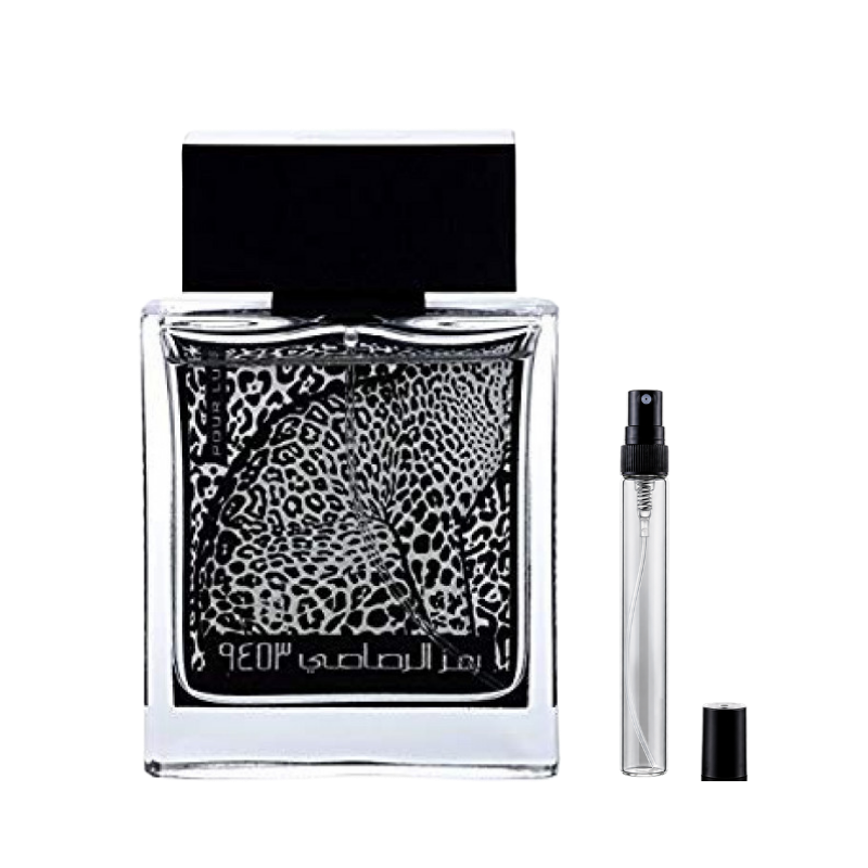 Rumz Al Rasasi 9453 Pour Lui Eau de Parfum decants available at The Perfume Savor
