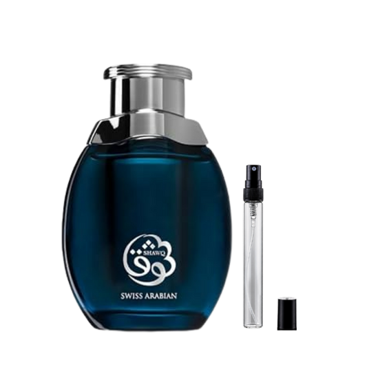 Shawq Eau de Parfum decants by Swiss Arabian available at The Perfume Savor