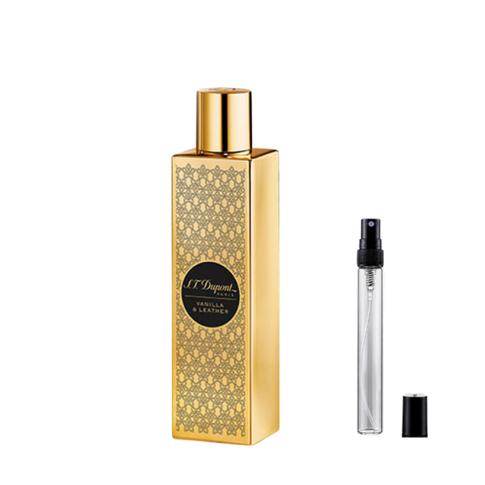 S.T. Dupont Vanilla & Leather Eau de Parfum decant bottles available at The Perfume Savor