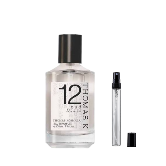 Thomas Kosmala No.12 Oud Douze Eau de Parfum decant bottles available at The Perfume Savor