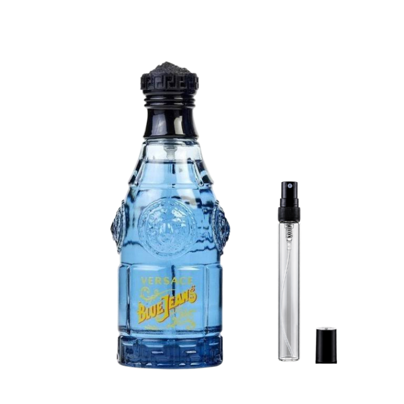 Versace Blue Jeans Eau de Toilette decants available at The Perfume Savor