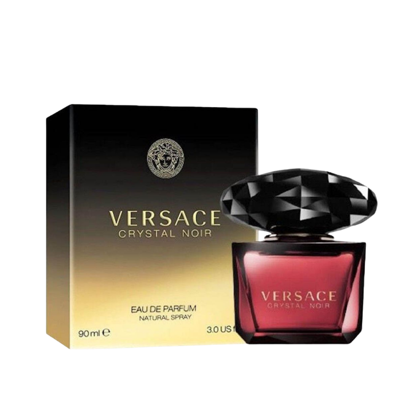 Versace Crystal Noir Eau de Parfum for Women 90ml bottle available at The Perfume Savor