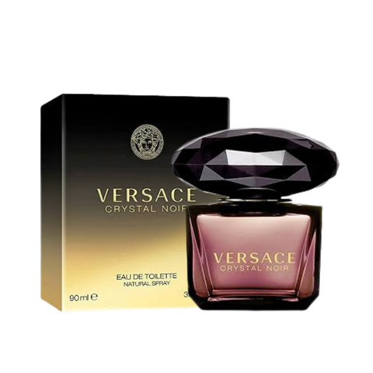 Versace Crystal Noir Eau de Toilette 90ml bottle for women available at The Perfume Savor