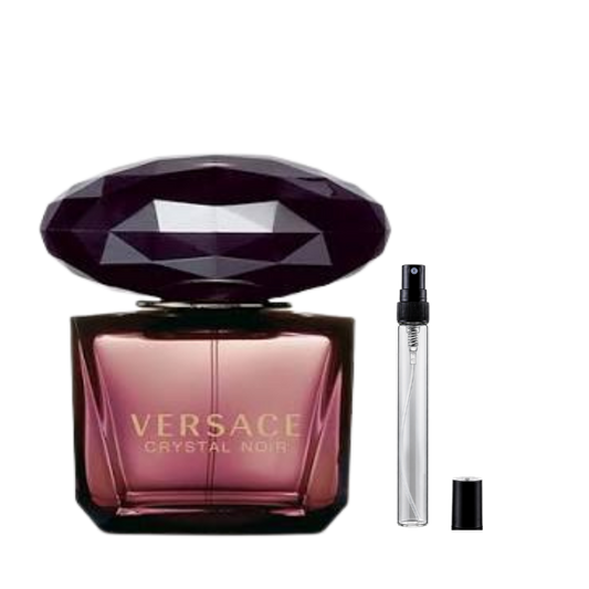 Versace Crystal Noir Eau de Toilette Decants available at The Perfume Savor
