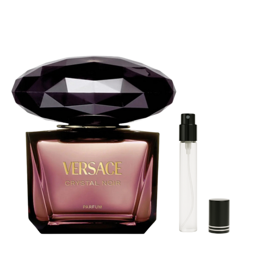 Versace Crystal Noir Parfum for Women Decants available at The Perfume Savor