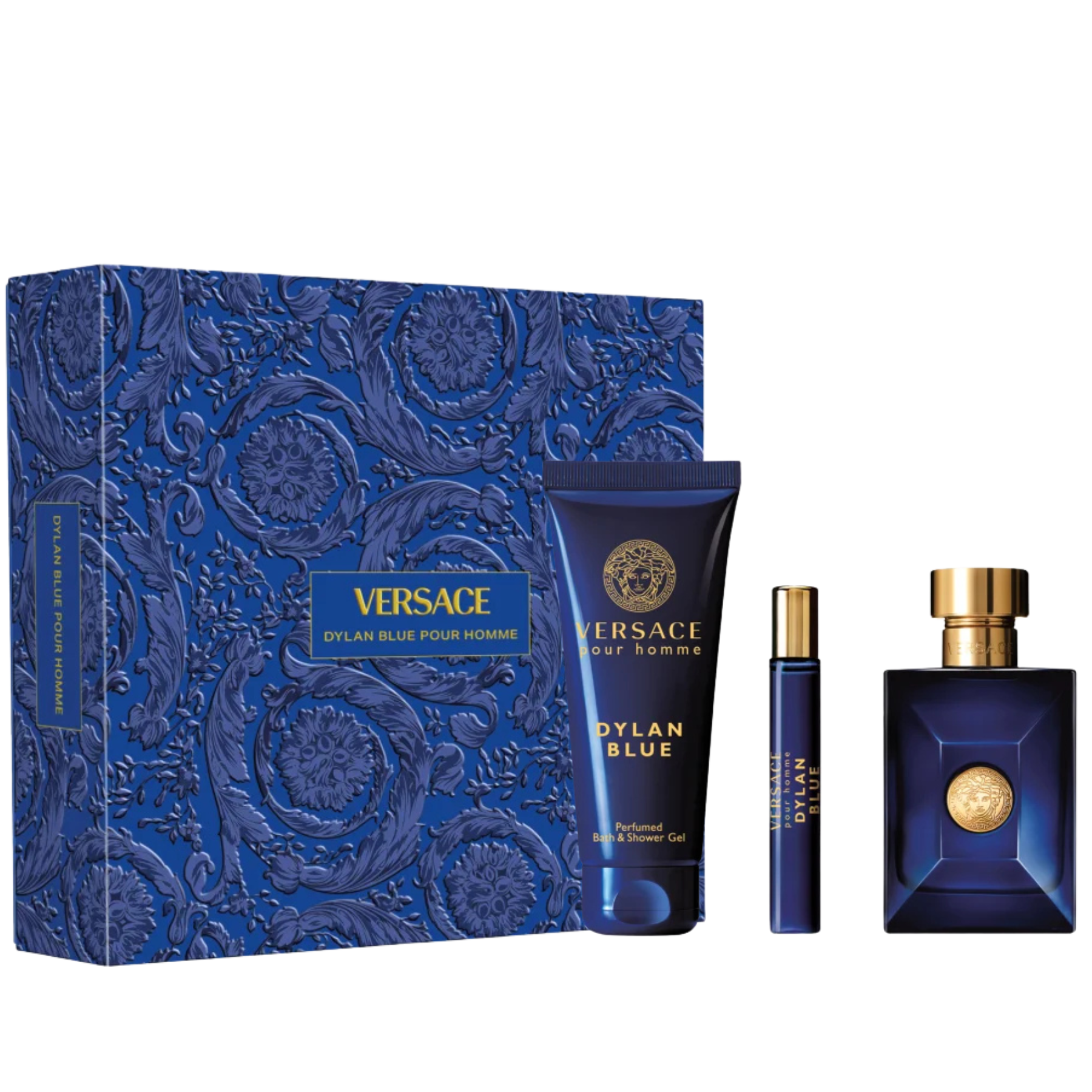 Versace Dylan Blue Pour Homme EDT 3 Pcs Gift Set for men available at The Perfume Savor