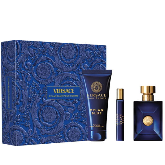 Versace Dylan Blue Pour Homme EDT 3 Pcs Gift Set for men available at The Perfume Savor