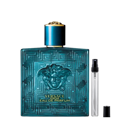 Versace Eros Eau de Parfum decant bottles available at The Perfume Savor
