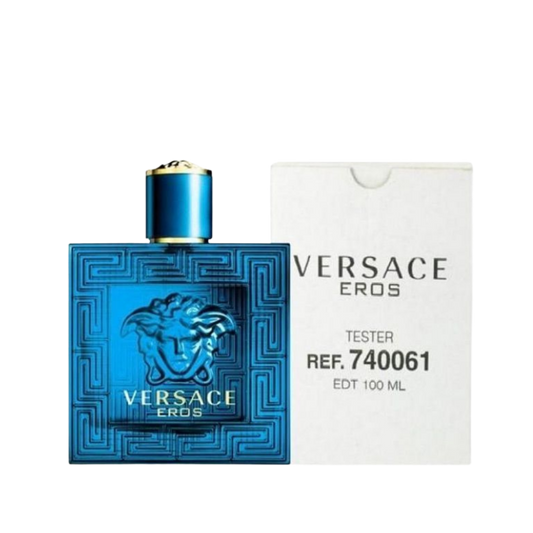 Versace Eros Eau de Toilette 100ml Tester bottle available at The Perfume Savor