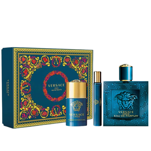 Versace Eros EDP for Men 3 Pcs Gift Set available at The Perfume Savor
