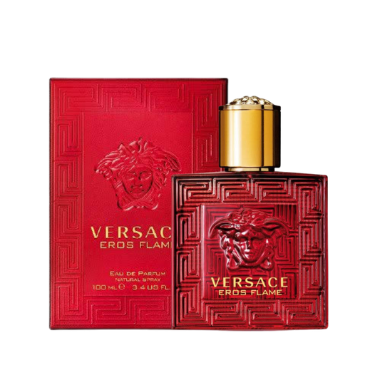 Versace Eros Flame Eau de Parfum 100ml bottle for men available at The Perfume Savor