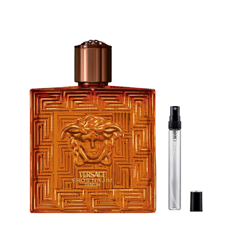 Versace Eros Najim Pour Homme Parfum sample decants available at The Perfume Savor