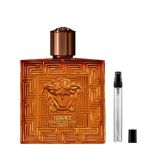 Versace Eros Najim Pour Homme Parfum sample decants available at The Perfume Savor