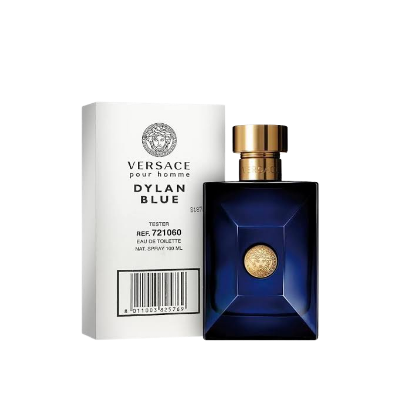 Versace Pour Homme Dylan Blue Eau de Toilette 100ml Tester bottle available at The Perfume Savor