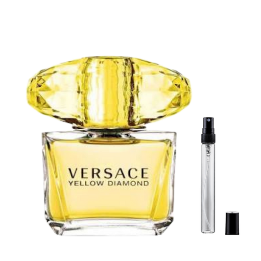 Versace Yellow Diamond Eau de Toilette decant bottles available at The Perfume Savor
