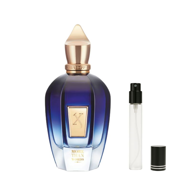 Xerjoff More Than Words Eau de Parfum Decants available at The Perfume Savor