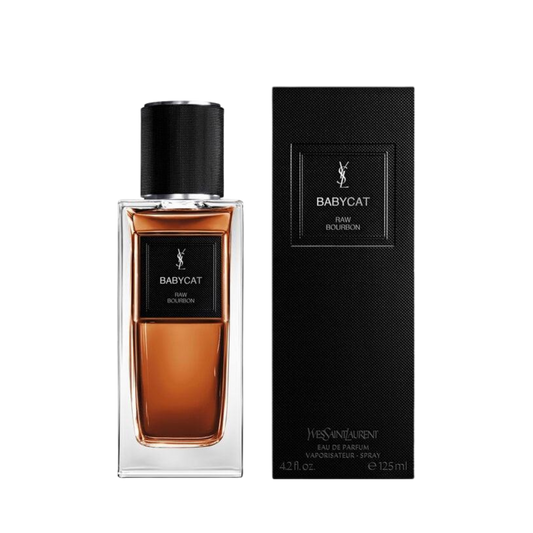 Yves Saint Laurent Babycat Raw Bourbon Eau de Parfum 125ml bottle available at The Perfume Savor