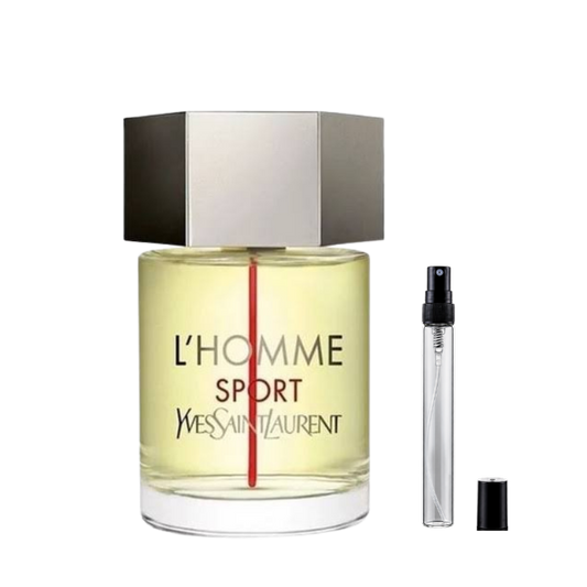 YSL L'Homme Sport Eau de Toilette sample decants available at The Perfume Savor