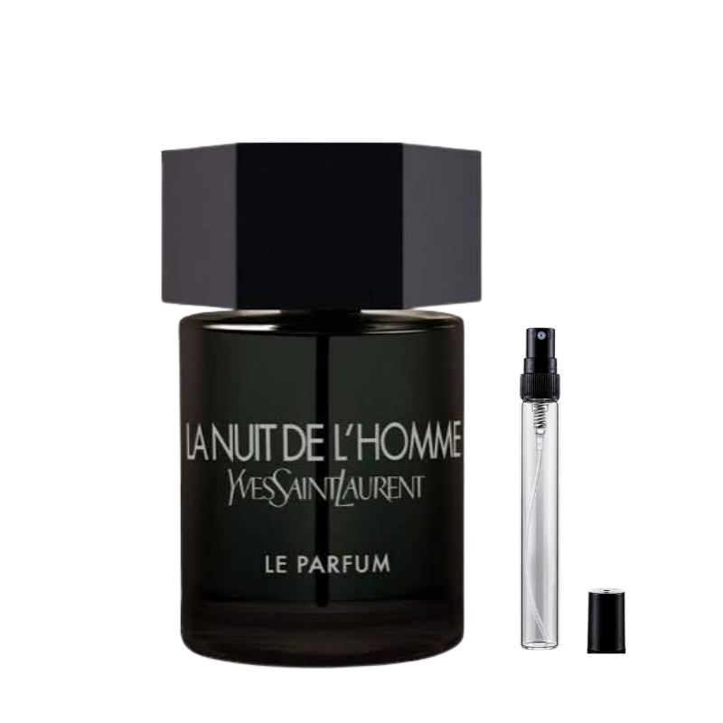YSL La Nuit de L'Homme Le Parfum Eau de Parfum sample decants available at The Perfume Savor