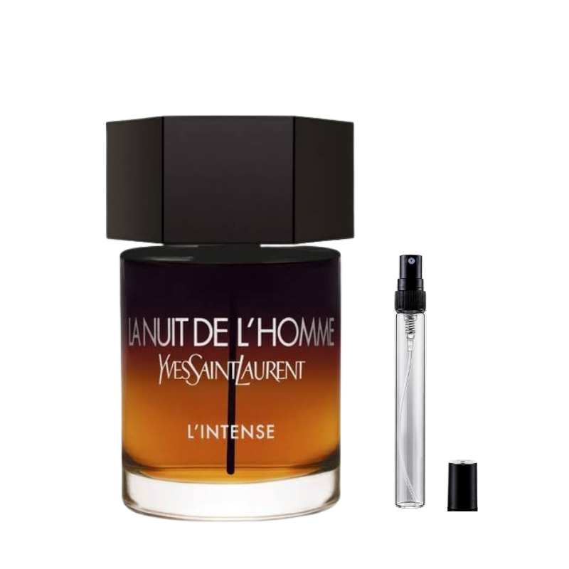 YSL La Nuit de L'Homme L'Intense Eau de Parfum decants available at The Perfume Savor