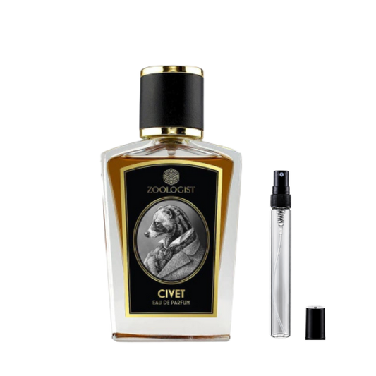 Zoologist Civet Extrait de Parfum sample decants available at The Perfume Savor